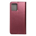 Etui z klapką na Motorola G54 Smart Magneto burgundowe