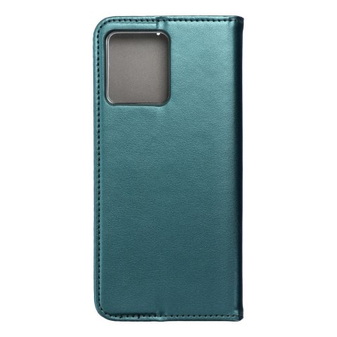 Etui z klapką na Motorola G84 Smart Magneto ciemnozielone