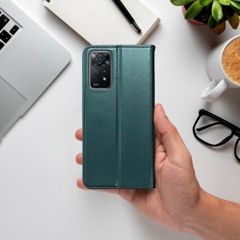 Etui z klapką na Realme NOTE 60 Smart Magneto ciemnozielone