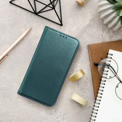 Etui z klapką na Honor X8c Smart Magneto ciemnozielone