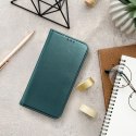Etui z klapką na Honor Magic 7 LITE Smart Magneto ciemnozielone
