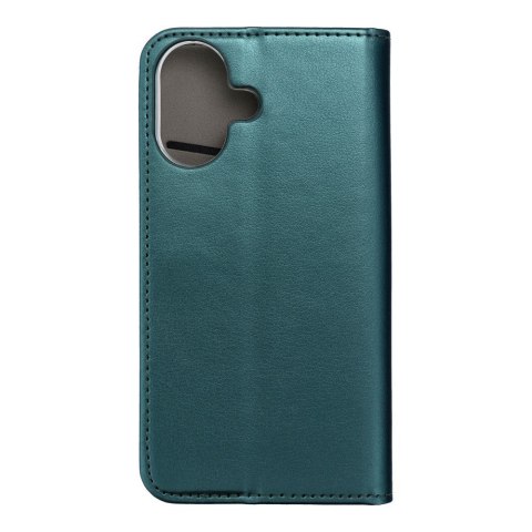 Etui z klapką na iPhone 17 Smart Magneto ciemnozielone