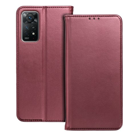 Etui z klapką na Motorola G06 Smart Magneto burgundowe