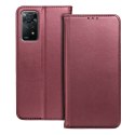 Etui z klapką na Motorola G57 POWER Smart Magneto burgundowe