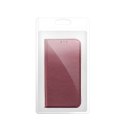 Etui z klapką na Motorola G57 POWER Smart Magneto burgundowe