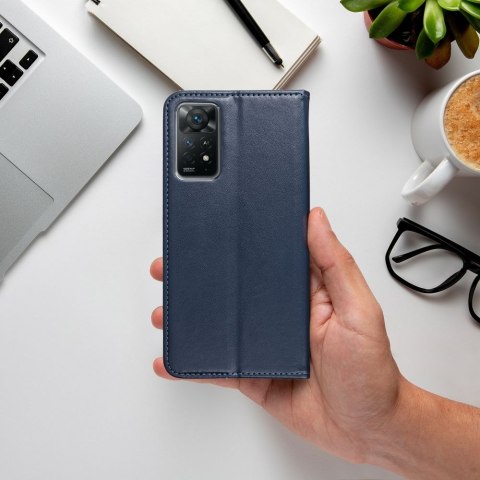 Etui z klapką na Motorola G57 Power Smart Magneto granatowe