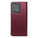 Etui z klapką na Realme 14T 5G Smart Magneto burgundowe