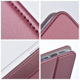 Etui z klapką na Samsung A37 Smart Magneto burgundowe