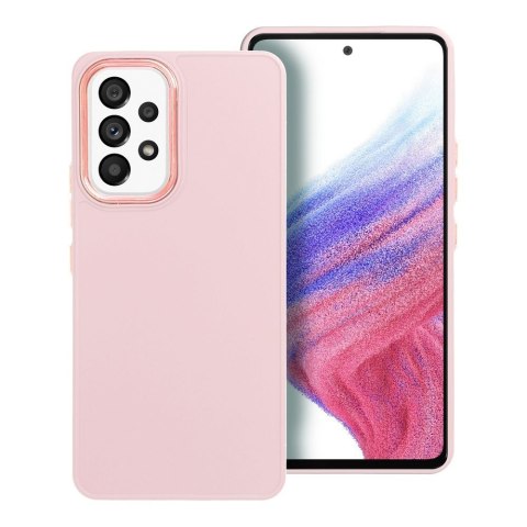 Futerał do Samsung A53 5G Frame pudrowy róż