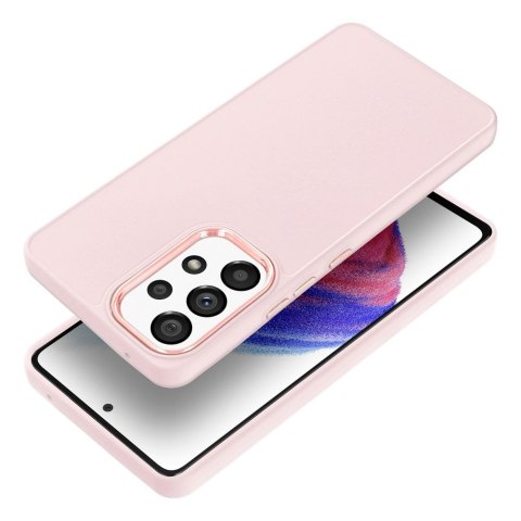 Futerał do Samsung A53 5G Frame pudrowy róż