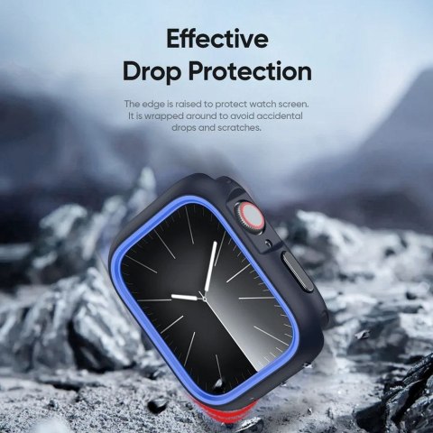 DUX DUCIS futerał BAMO do Apple Watch serii 10 42 mm czarno niebieski