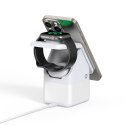 Ładowarka indukcyjna Duzzona W20 4w1 zgodna z MagSafe 15W z lampką biała