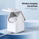 Ładowarka indukcyjna Duzzona W20 4w1 zgodna z MagSafe 15W z lampką biała