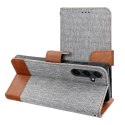 Etui z klapką na Samsung A15 4G / A15 5G Jeans Book szare