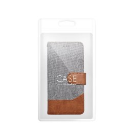 Etui z klapką na Samsung A15 4G / A15 5G Jeans Book szare