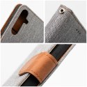 Etui z klapką na Samsung A15 4G / A15 5G Jeans Book szare