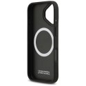 BMW futerał do IPHONE 17 kompatybilny z MagSafe BMHMP17S25PCPSKR (PU Perfotated Stripe Logo) red