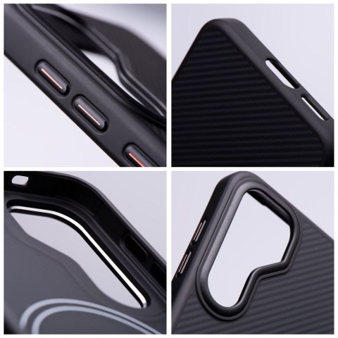 Etui na Samsung S25 ULTRA Carbon Elite Mag Cover zgodny z MagSafe czarny