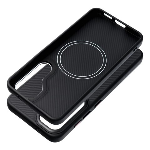 Etui na Samsung S26 PLUS Carbon Elite Mag Cover zgodny z MagSafe czarny