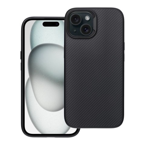 Etui na iPhone 15 Carbon Elite Mag Cover zgodny z MagSafe czarny