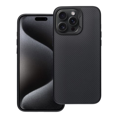 Etui na iPhone 15 PRO MAX Carbon Elite Mag Cover zgodny z MagSafe czarny