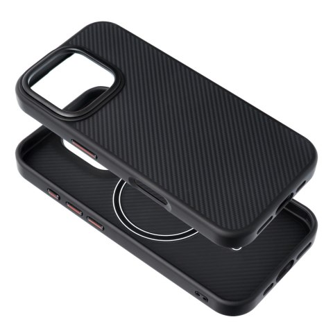Etui na iPhone 16 PLUS Carbon Elite Mag Cover zgodny z MagSafe czarny