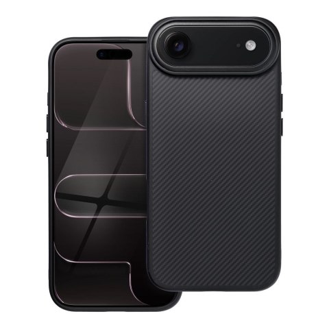 Etui na iPhone 17 AIR Carbon Elite Mag Cover zgodny z MagSafe czarny