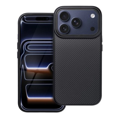 Etui na iPhone 17 PRO Carbon Elite Mag Cover zgodny z MagSafe czarny