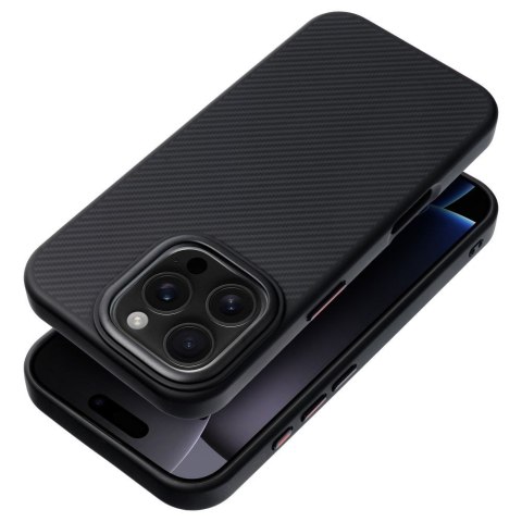 Etui na iPhone 17 PRO Carbon Elite Mag Cover zgodny z MagSafe czarny