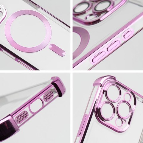 Futerał do iPhone 17 PRO MAX Antishock Electro zgodny z MagSafe purpurowy