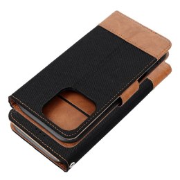 Etui z klapką na iPhone 16 PLUS Jeans Book czarne