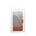 Etui z klapką na iPhone 16 PLUS Jeans Book szare