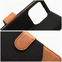 Etui z klapką na iPhone 16e (SE 4 2025) Jeans Book czarne