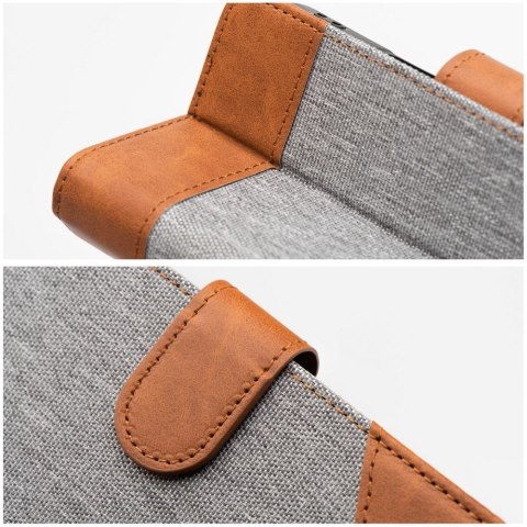 Etui z klapką na iPhone 17 PRO MAX Jeans Book szare