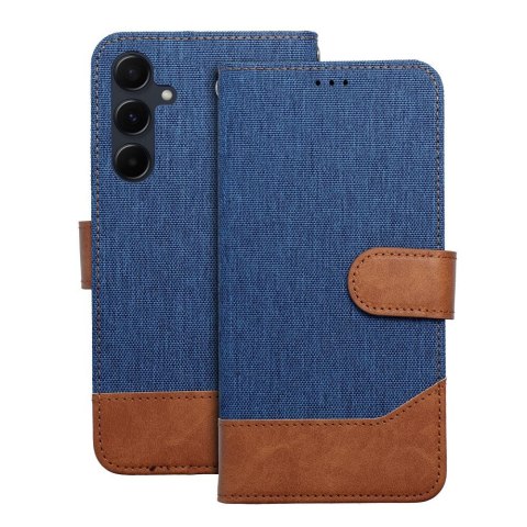 Etui z klapką na Samsung A16 5G Jeans Book niebieskie