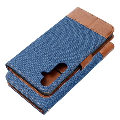 Etui z klapką na Samsung A21s Jeans Book niebieskie