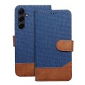 Etui z klapką na Samsung A21s Jeans Book niebieskie