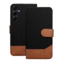 Etui z klapką na Samsung A36 5G Jeans Book czarne