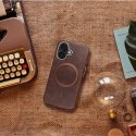 Futerał do iPhone 11 Gentleman Mag Cover zgodny z MagSafe brązowy