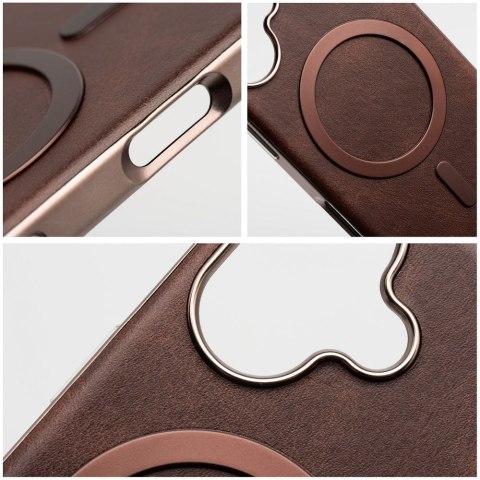 Futerał do iPhone 11 Gentleman Mag Cover zgodny z MagSafe brązowy