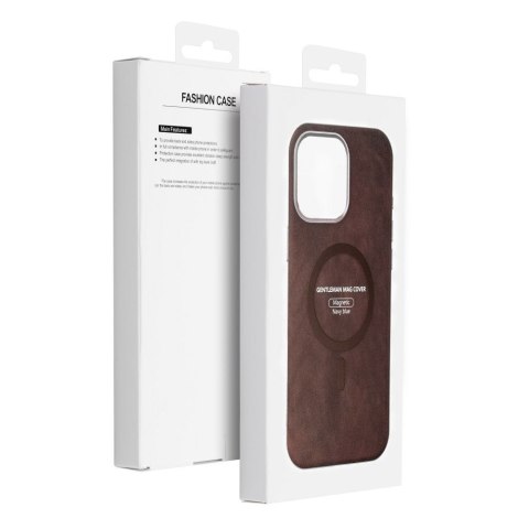Futerał do iPhone 11 Gentleman Mag Cover zgodny z MagSafe brązowy