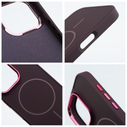 Futerał do iPhone 13 MINI Frame Mag Cover zgodny z MagSafe fioletowy