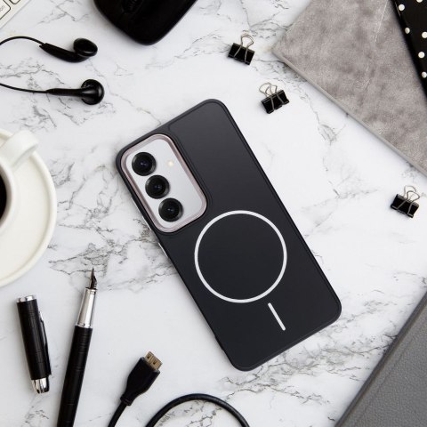 Futerał do Samsung S25 FE Frame Mag Cover zgodny z MagSafe czarny