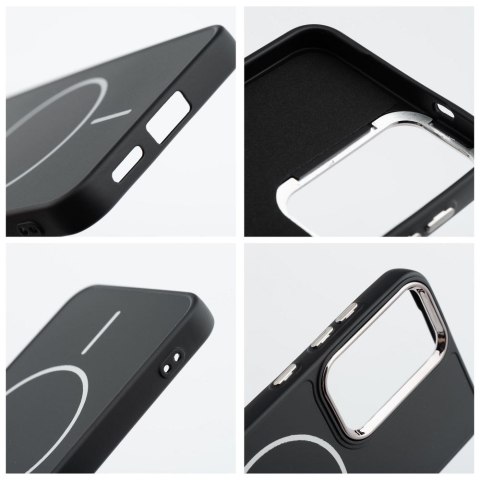 Futerał do Samsung S25 FE Frame Mag Cover zgodny z MagSafe czarny