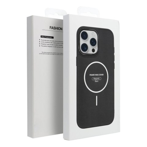 Futerał do Samsung S25 FE Frame Mag Cover zgodny z MagSafe czarny