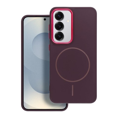 Futerał do Samsung S25 FE Frame Mag Cover zgodny z MagSafe fioletowy
