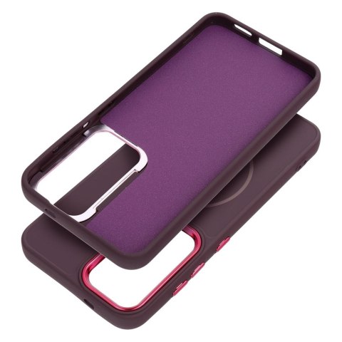 Futerał do Samsung S25 FE Frame Mag Cover zgodny z MagSafe fioletowy