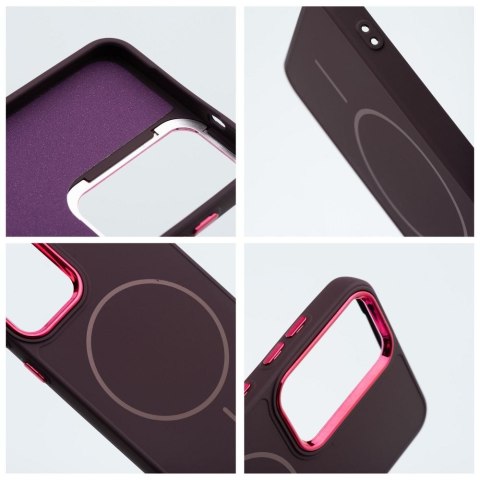 Futerał do Samsung S25 FE Frame Mag Cover zgodny z MagSafe fioletowy