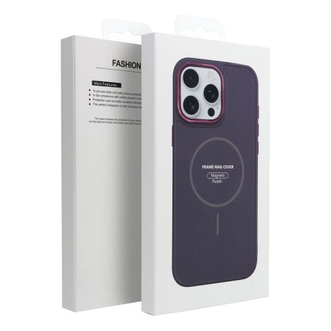 Futerał do Samsung S25 FE Frame Mag Cover zgodny z MagSafe fioletowy