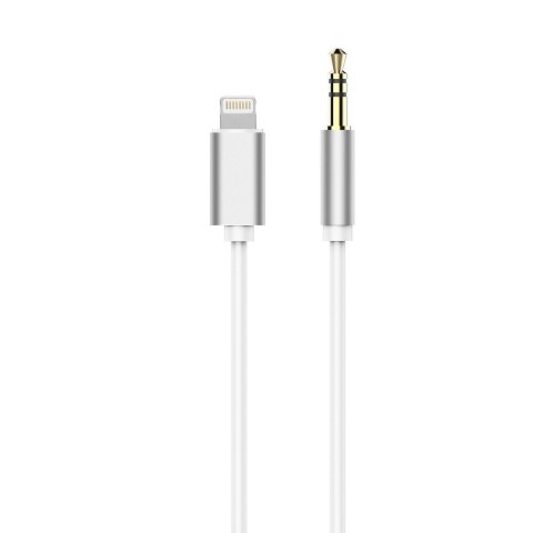 Kabel AUX Lightning (męski) do Jack 3,5 mm (męski) biały